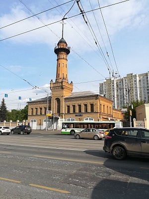 Полицейская пожарная часть с башней-каланчей в Сокольниках